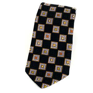 Robert Talbott Best of Class 100% Silk  Necktie Black Silver Geometric Nordstrom